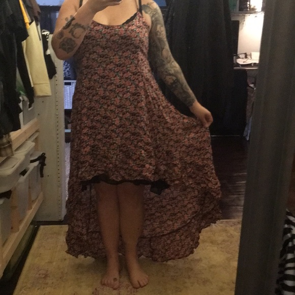 Lucca couture strappy flower print high low dress - Picture 2 of 8